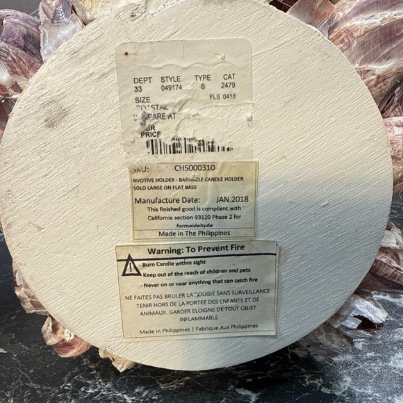 Decorative Barnacle Clusters - Purple and Cream sconces candle holders - Picture 10 of 15